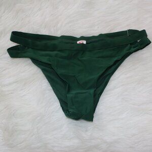 Shekini Dark Forest Green Bikini Bottom – XL 🌿👙